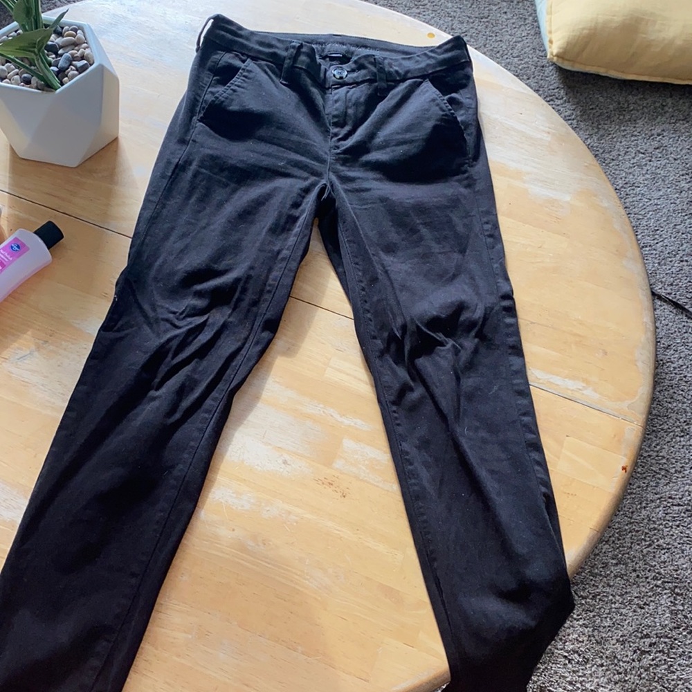 Tight black pants